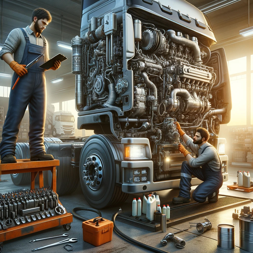 động cơ xe tải