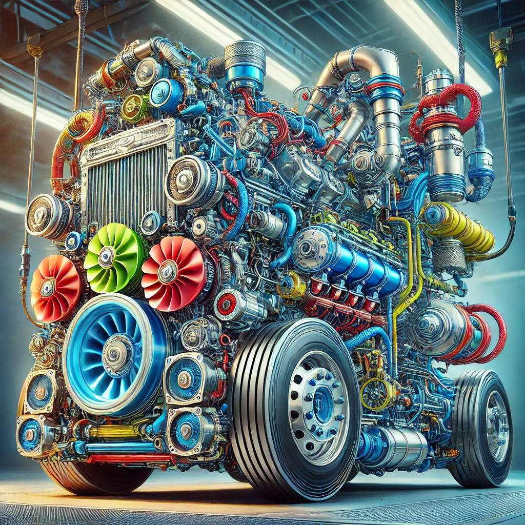 động cơ xe tải