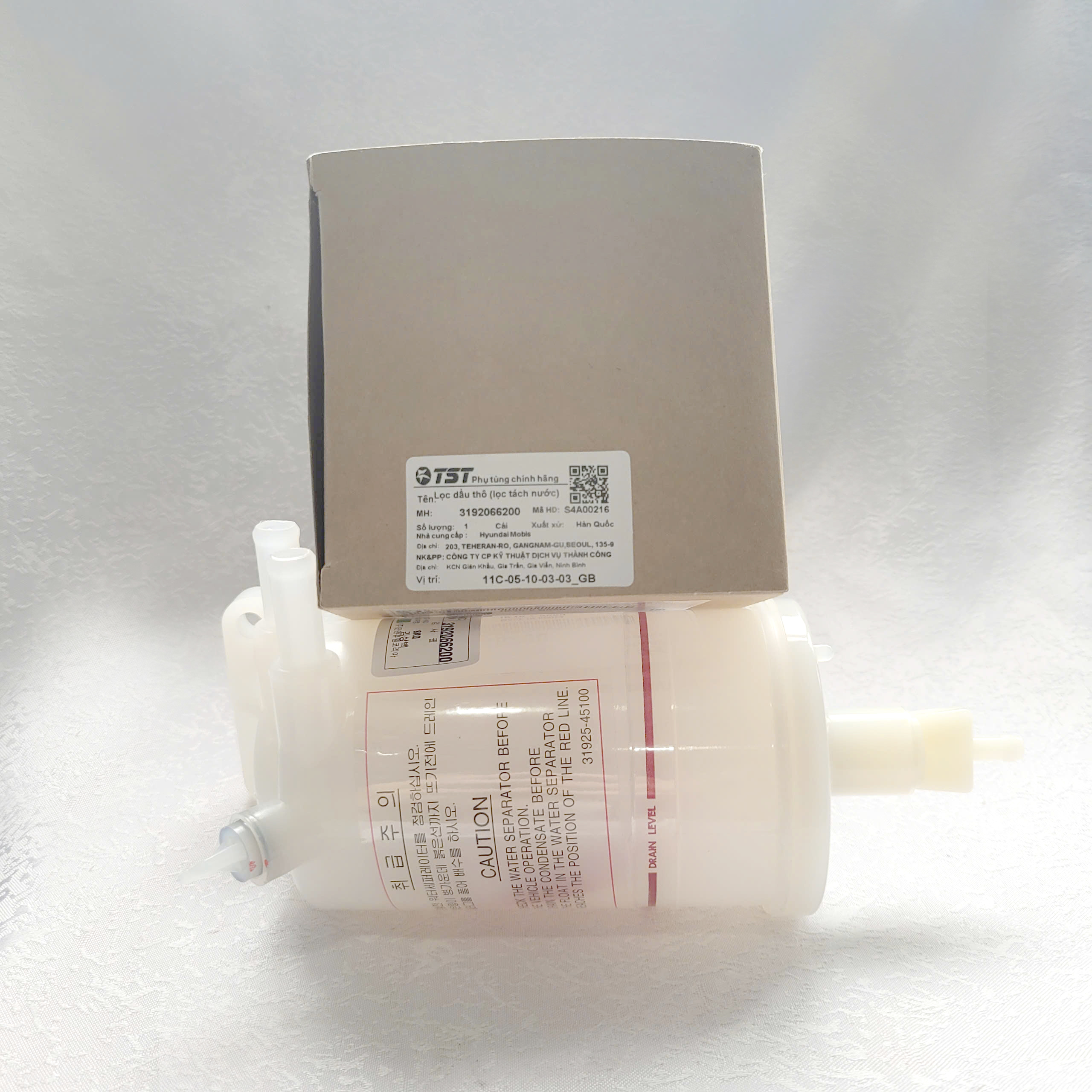 Lọc dầu thô (Lọc tách nước) Hyundai HD, New County 3192066200